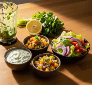 Prepare the Toppings and Sauces for Tacos