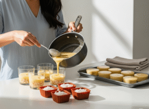 Setting the Coconut Malai Pudding
