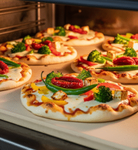 Bake Garlic Naan Pizza
